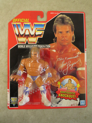 1993 Hasbro Lex Luger WWF WWE Wrestling 4 Figure R...