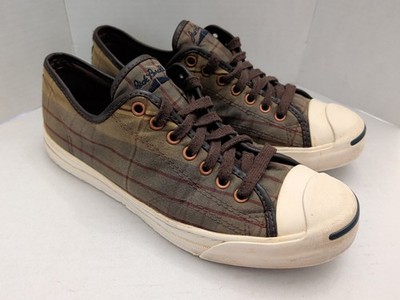 Converse Jack Purcell 2012 Holiday Tartan Limited Edition Sneakers Men 9 W 10.5