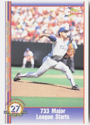 1993 Pacific Texas Express #205 733 Major League Starts