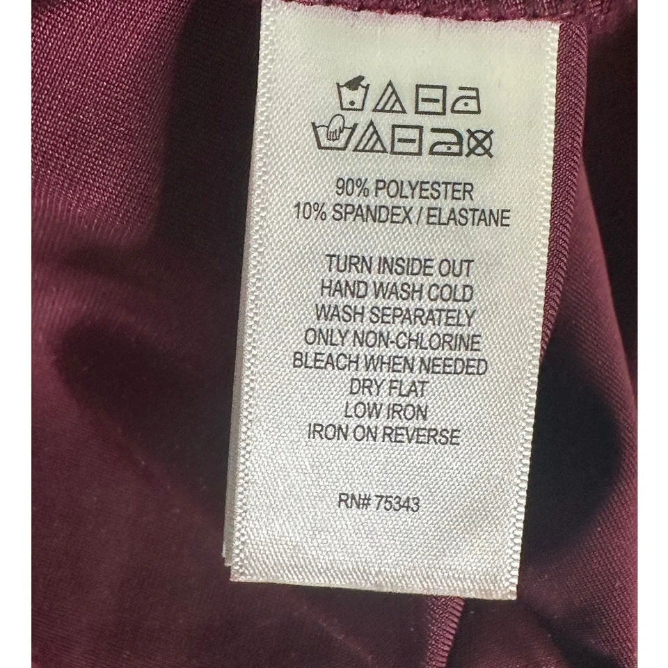 Vestido trapézio Cynthia Rowley veludo borgonha sem mangas tamanho médio - Imagem 4 de 4