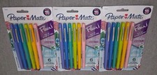 NEW LOT OF THREE 3 Paper Mate Flair Felt Tip Pens 6 Count Nature Escape Scented