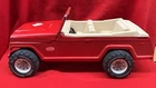 Vintage  Tonka pressed steel   Red Jeepster
