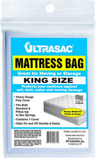 - King Size Waterproof Mattress Cover, 2 Mil Eq , 88  X 96  , Clear, 1 Count - M