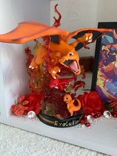 Pokemon Glurak Figur 26cm Glumanda Glutexo Evolution Anime Manga Sammler Deko