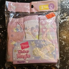 Vintage Hanes Her Way Little Girls Briefs Underwear Panties Sz 12 3 Pair