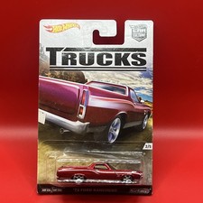 Hot Wheels Car Culture Trucks 72 Ford Ranchero Real Riders Red Malaysia 2016