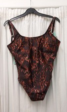 Zoggs Sleekback One Piece Swimsuit Recycled Fabric UK 12 - #1011