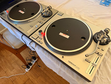 Reloop RP7000 MK2 PAIR Direct Drive DJ Turntable S-Shaped Tonearm Pitch Silver