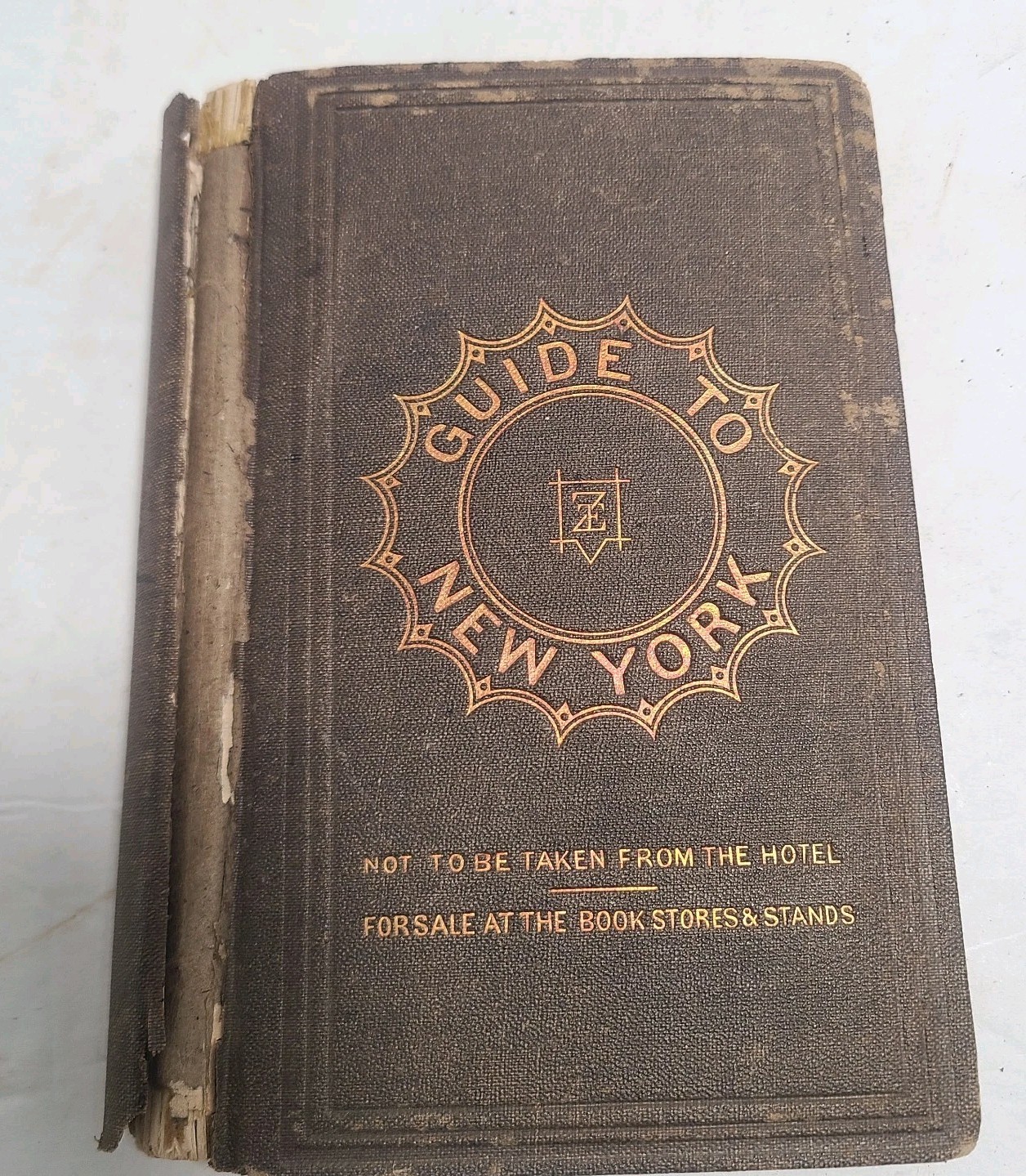 Antique Rare Guide To New York City NYC 1868 T. Ellwood Zell & Co NO MAPS 