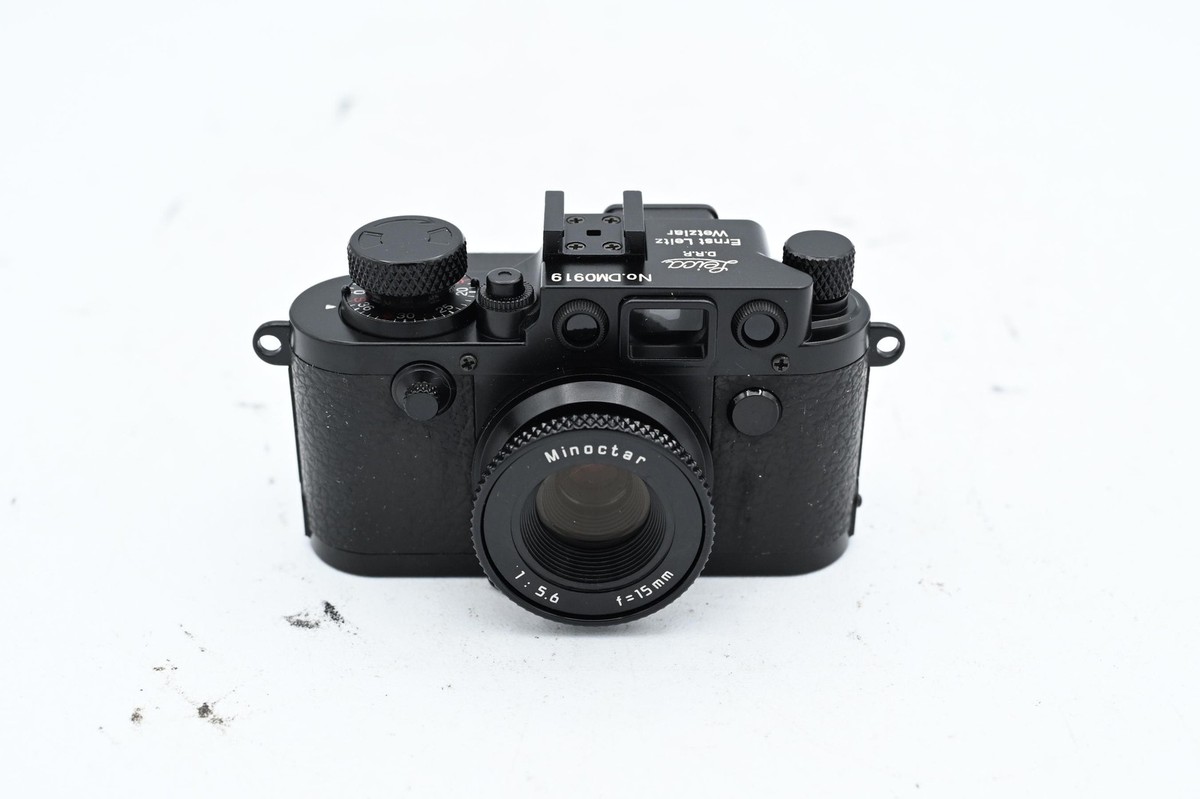 Minox Classic Leica IIIF Black with 15mm F/5.6 Minoctar (With Case