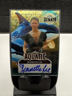 Jeanette Lee 2025 Leaf Metal Women Of Sport AUTO 1/1 Aquatic Gold Killer Whale