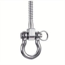 2pcs Stainless Steel Shackle with Screw Pin 4.9" Heavy-duty Swing Accessory Home