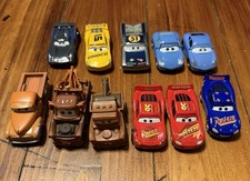 Disney Pixar Cars Lot of 11 Diecast Cars   Lightning McQueen, Mater, assorted