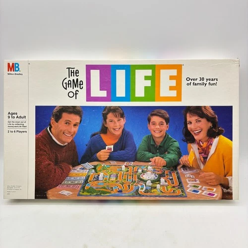 VINTAGE The Game of Life 1991 Milton Bradley COMPLETE Classic Family Kids