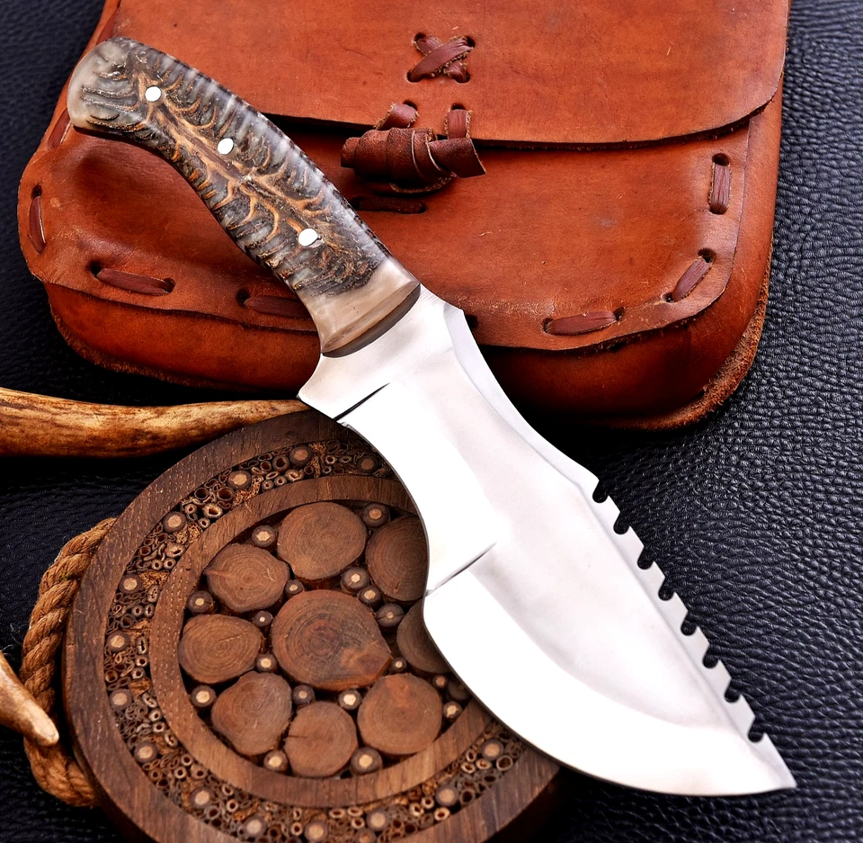 CUCHILLO DE CAZA SURVIVAL 2939 HECHO A MANO PERSONALIZADO ACERO ALTO CARBONO RASTREADOR Foto 3 de 4