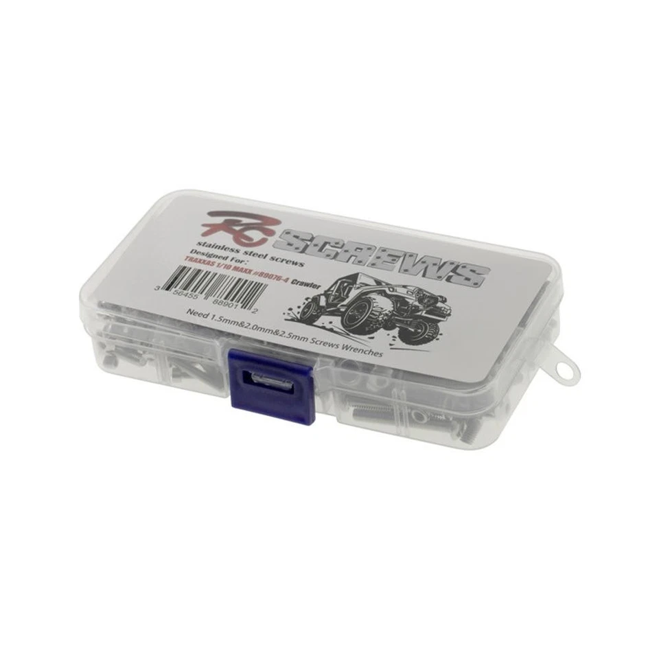 1/10 RC Car Stainless Steel Bolts Screws Assortment For Traxxas MAXX #89076-4 - Image 3 of 4