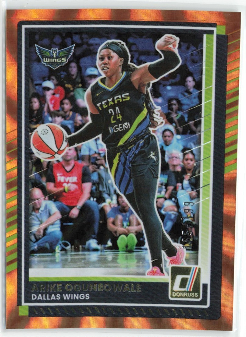 2025-26 DONRUSS WNBA ORANGE LASER ARIKE OGUNBOWALE /199 DALLAS WINGS #39