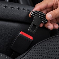 2Pcs Adjustable Seat Belt Buckle Fixing Strap Red Car Seat Accessories