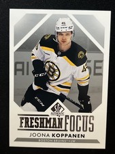23-24 UD SP Authentic Hockey Freshman Focus FF-27 Joona Koppanen