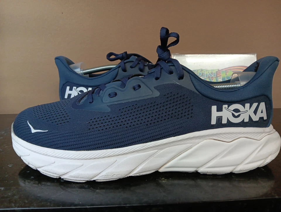 🔥HOKA🔥 ONE ONE "ARAHI 7", F27223J, HOMBRE TALLA 13 US 47EU, AZUL/BLANCO,USADO  Foto 4 de 4