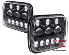 7x6 5x7 Led Headlights Assemblies 300 Brighter Upgraded Led Sealed Beam Clear