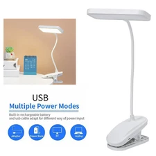 Eye-Caring Reading Desk Light LED Desk Lamp Adjustable Swing Arm Lamp with Clamp
