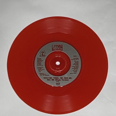 U2 Hold Me Thrill Me Kiss Me Kill Me 7'' UK 1995 limited edition Red Vinyl