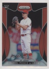 2019 Panini Prizm Red Prizm Daniel Ponce de Leon #44 Rookie RC 02v3