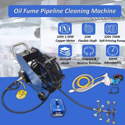 #ad 4 31in Oil Fume Pipeline Cleaning Machine 110V Commercial Industrial Pipe Washer $4193.40