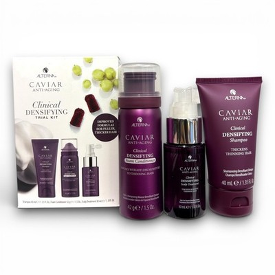 ALTERNA CAVIAR Densifying Travel Size Kit 3 Pcs Shampoo & Conditioner & ST NEW