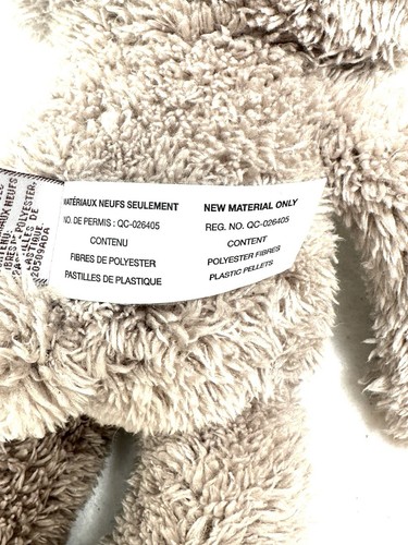 Pre Owned Gund Grey “Fuzzy” Teddy Bear #6049972 - Picture 7 of 8