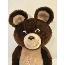 Vintage Olympics 1980 Misha Mascot Plush Moscow Games Dakin Stuffed Bear No Belt