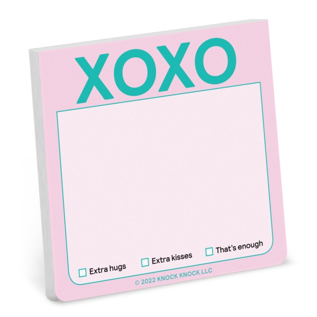 Knock Knock XOXO Sticky Note (Pastel Version) by Knock Knock