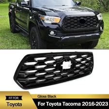 Front Bumper Grille Gloss Black Mesh Grill For 2016-2023 Toyota Tacoma TRD Style