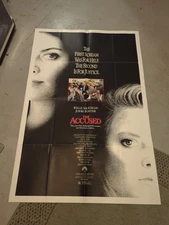 Vintage folded Movie Poster The Accused 41*27 