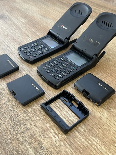 Lot 2 téléphones vintage Motorola StarTAC et Sprint + 1 Bloc batterie StarTAC - Picture 3 of 17
