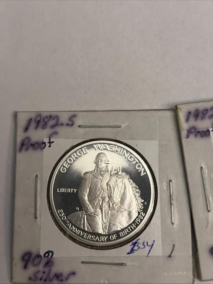 Silver George Washington 250th Anniversary Half Dollar Commemorative Coin Silver - Image 2 of 4