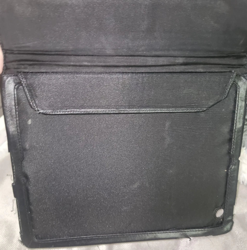 Coach Signature Print Black & Tan Tablet Case With Magnetic Closure & Protective - Image 4 of 4