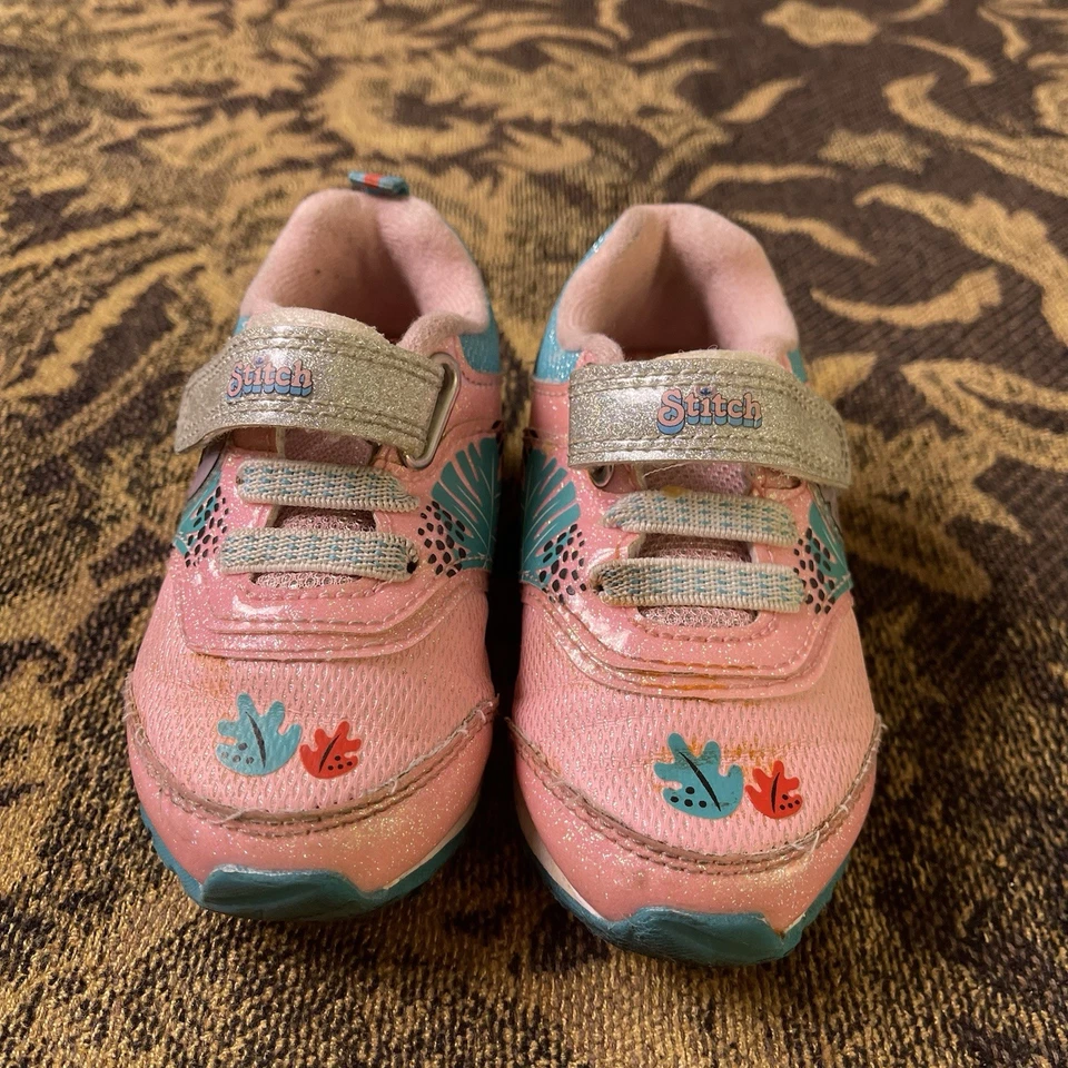 Sapatos vintage Y2K Disney Lilo e ponto ponto bebê alça rosa tamanho 7c - Imagem 4 de 4