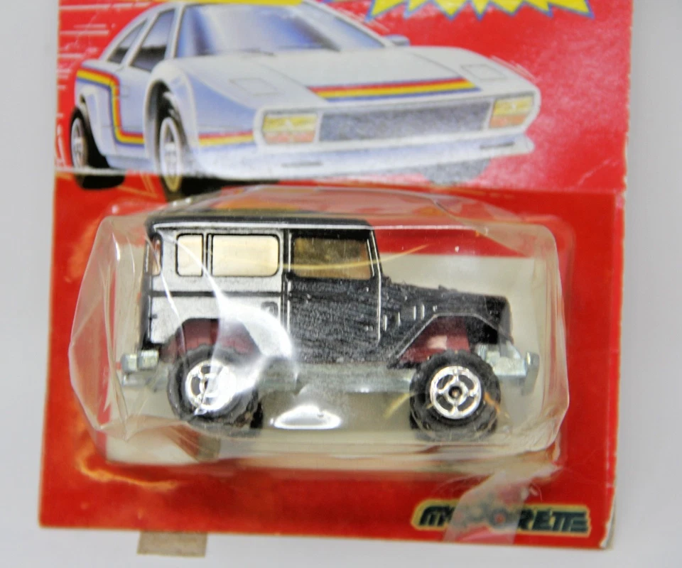 Majorette # 277 Black 4x4 Toyota Land Cruiser FJ40 1:53 France On Card Rare - Image 2 of 4