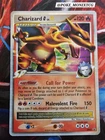 CHARIZARD G LV .X DP45 DIAMOND AND PEARL BLACK STAR PROMO HOLO LP-MP