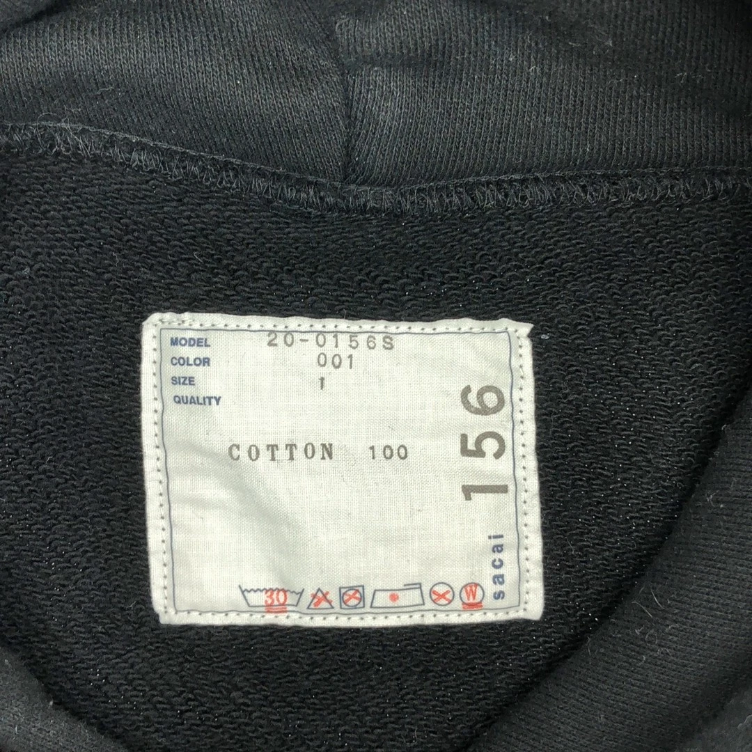 Felpa con cappuccio Sacai A.Girard stampa Alexander Girard 1 nera uomo usata KLDR 0