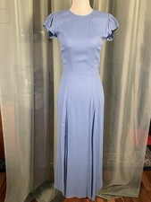 REFORMATION Gavin Midi Morning Glory Cornflower Blue Dress $218 Sz 2