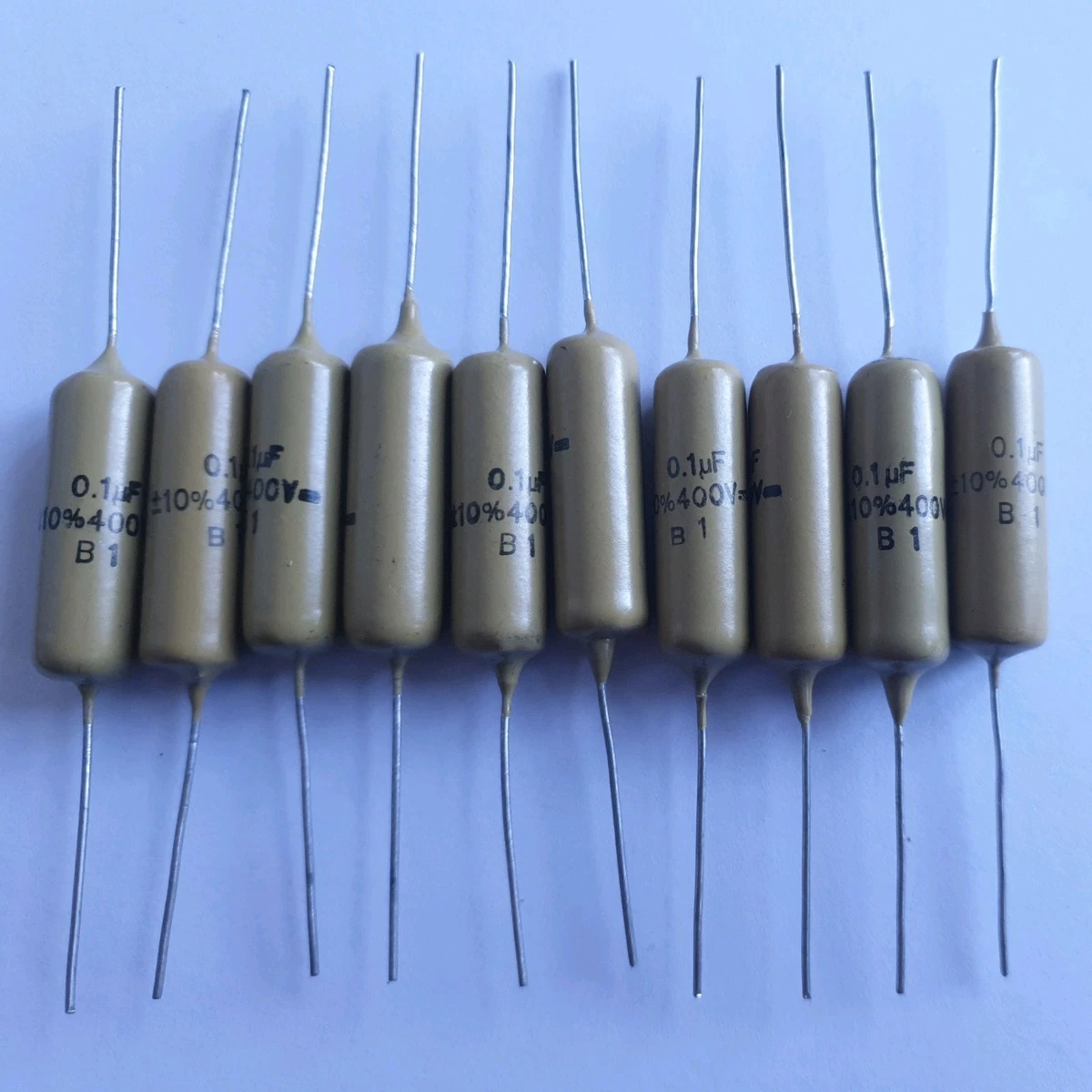 Silver K72P-6 Teflon Film Capacitor - 1000pF To 0.1uF, 200V, PTFE For Audio Amplifiers (Made In Ukraine)