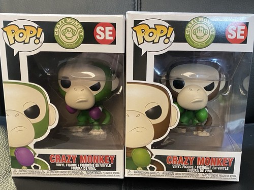 Funko Pops Set- Crazy Monkey SE Purple Gloves & Green Gloves Set LE