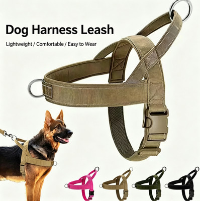 No-Pull Dog Harness with Handle,Adjustable Reflective Vest,Escape ProofHarness