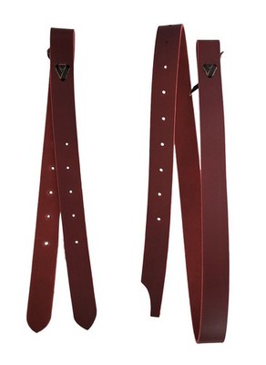 Tie- Strap + Off Billet für Westernsättel aus Latigo - Leder