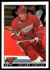 1993-94 O-Pee-Chee Premier #221 Sheldon Kennedy Detroit Red Wings Hockey Card