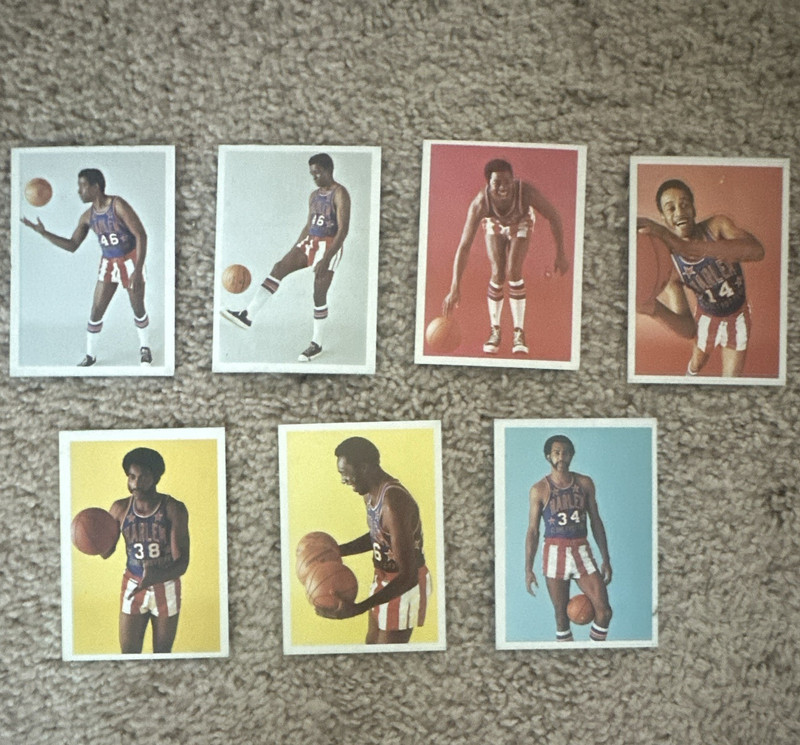 Harlem Globetrotters Basketball Sports Trading Cards 7-Card Lot Lemon Hall