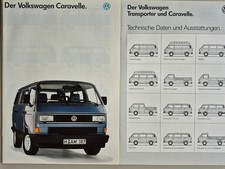 28seitiger Prospekt "Der Volkswagen Caravelle 1990" neuwertig mit techn. Daten